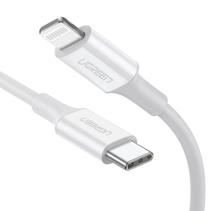Ugreen 10493 Lightning kabel 1 m Hvid