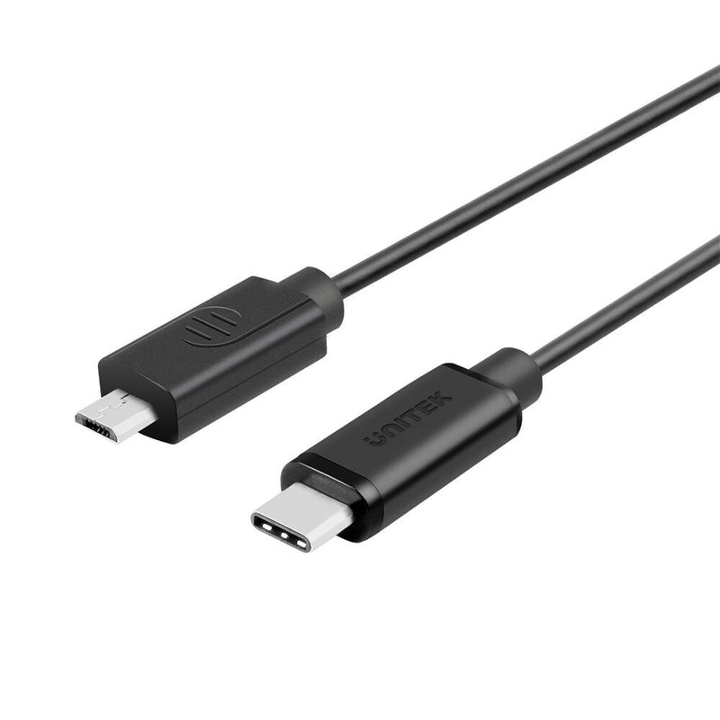 UNITEK Y-C473BK USB-kabel USB 2.0 1 m USB C Micro-USB B 0,48 Gbit/sek. Sort