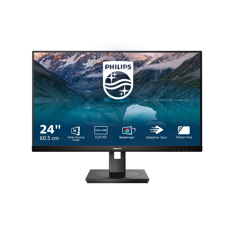 Philips S Line 242S9JML/00 computerskærm 60,5 cm (23.8") 1920 x 1080 pixel Fuld HD LCD Sort
