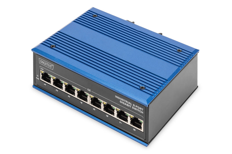 Digitus DN-651119 netværksswitch Ikke administreret L2 Gigabit Ethernet (10/100/1000) Sort, Blå