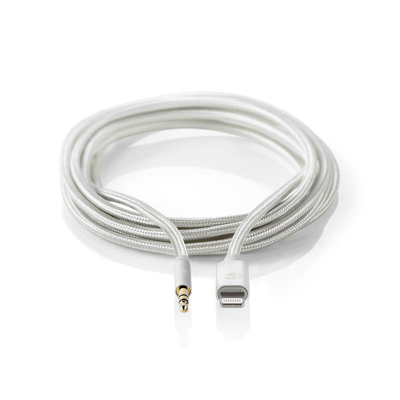Nedis CCTB39940AL10 Lightning kabel 1 m Aluminium