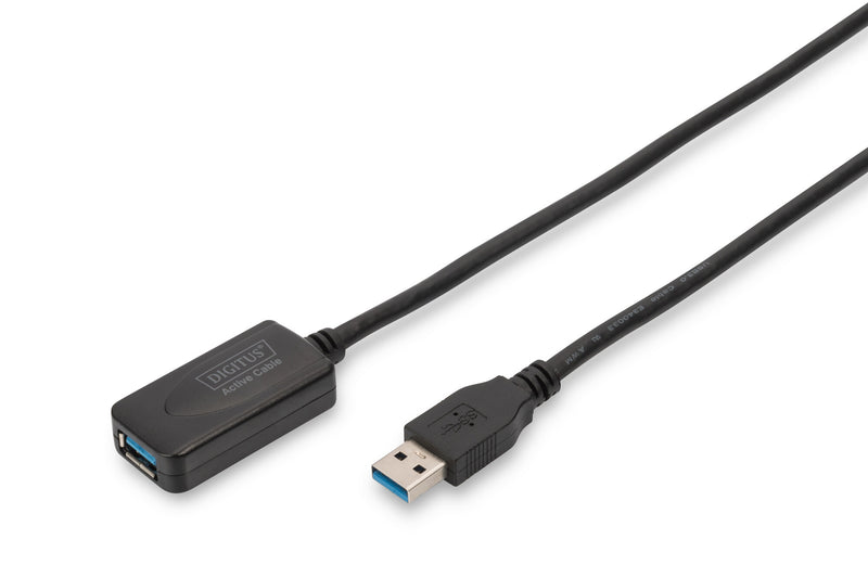 Digitus DA-73104 USB-kabel USB 3.2 Gen 1 (3.1 Gen 1) 5 m USB A 5 Gbit/sek. Sort
