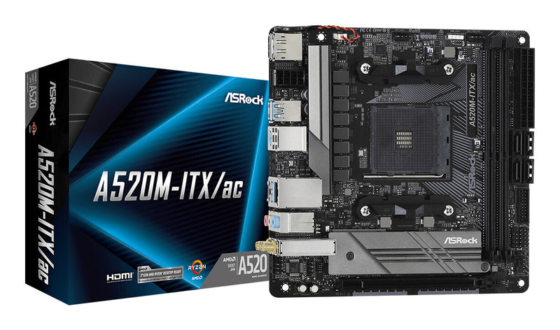 Asrock A520M-ITX/ac Stik AM4 micro ATX