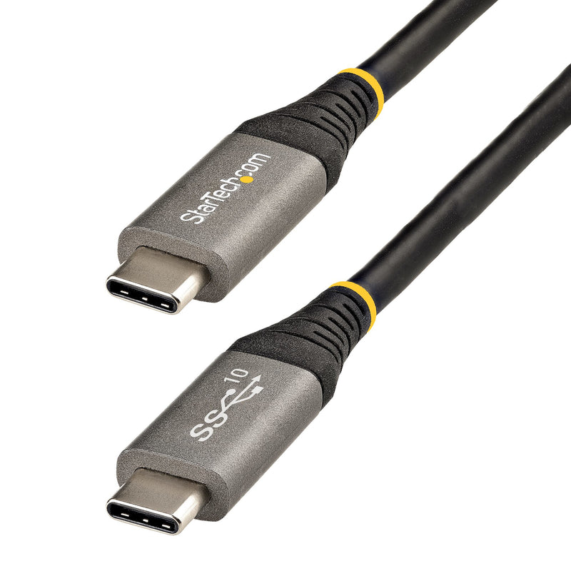 StarTech.com USB31CCV50CM USB-kabel USB 3.2 Gen 2 (3.1 Gen 2) 0,5 m USB C 10 Gbit/sek. 100 W Grå, Sort
