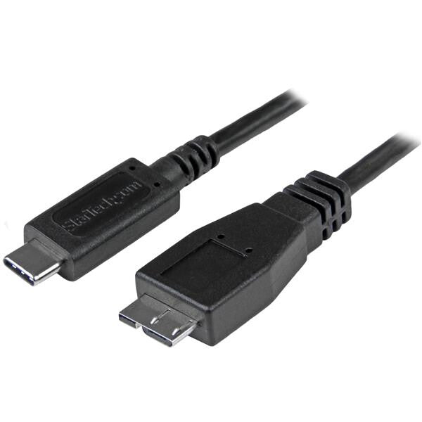StarTech.com USB31CUB50CM USB-kabel USB 3.2 Gen 2 (3.1 Gen 2) 0,5 m USB C Micro-USB B 10 Gbit/sek. Sort