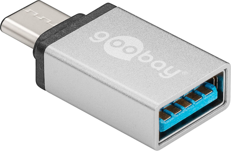 Goobay 56620 kabel kønsskifter USB C USB A Sølv