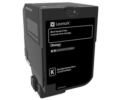 Lexmark 74C2SKE tonerpatron 1 stk Original Sort