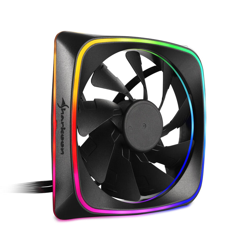 Sharkoon RGB SHARK Lights Computerkabinet Ventilator 12 cm Sort
