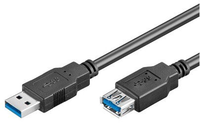 Goobay 93998 USB-kabel 1,8 m Sort