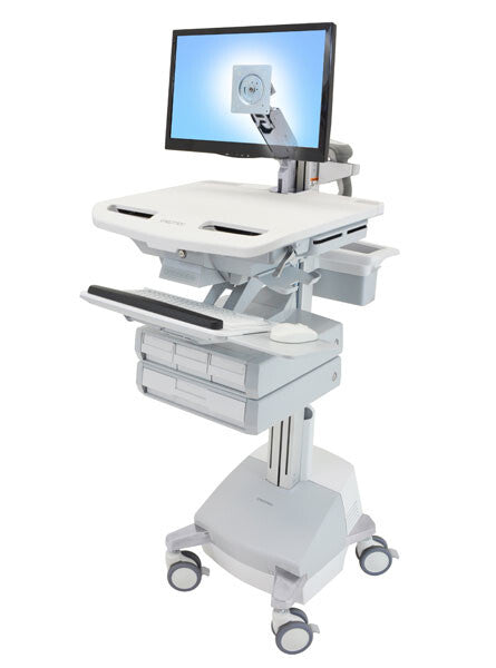 Ergotron StyleView Aluminium, Grå, Hvid Fladt panel Multimedie kurv