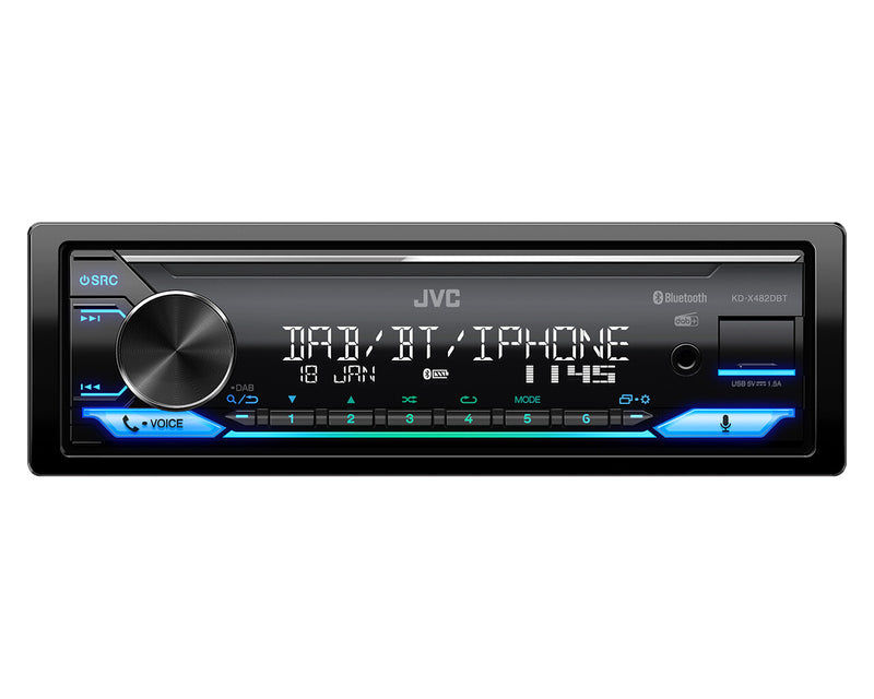 JVC KD-X482DBT Sort 200 W Bluetooth