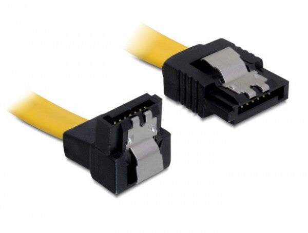 DeLOCK 0.7m SATA M/M SATA-kabel 0,7 m Gul