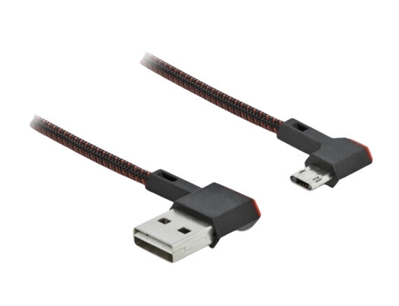 DeLOCK 85270 USB-kabel USB 2.0 0,5 m USB A Micro-USB B Sort