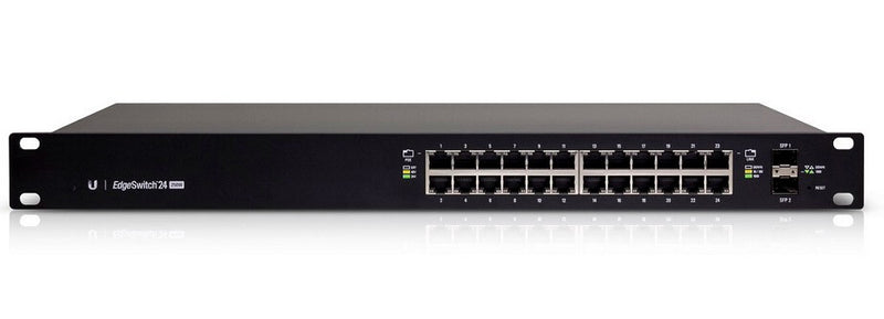 Ubiquiti ES-24-250W netværksswitch Administreret L2/L3 Gigabit Ethernet (10/100/1000) Strøm over Ethernet (PoE) 1U Sort