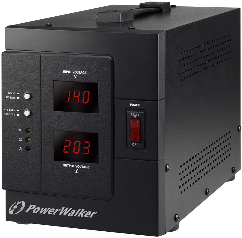 PowerWalker AVR 3000/SIV spændingsregulator 230 V Sort