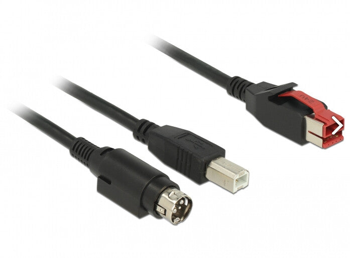 DeLOCK 85487 USB-kabel USB 2.0 1 m USB B 0,48 Gbit/sek. Sort