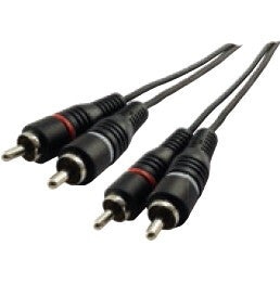 Schwaiger CIK5450 lydkabel 5 m 2 x RCA Sort