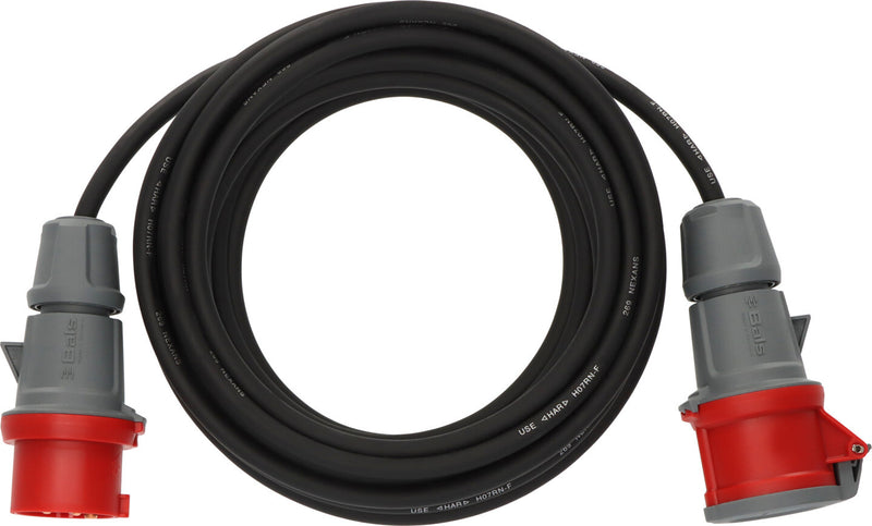 Brennenstuhl 4007123005796 stikdåse 10 m 1 AC stikkontakt(er) Udendørs Sort, Rød