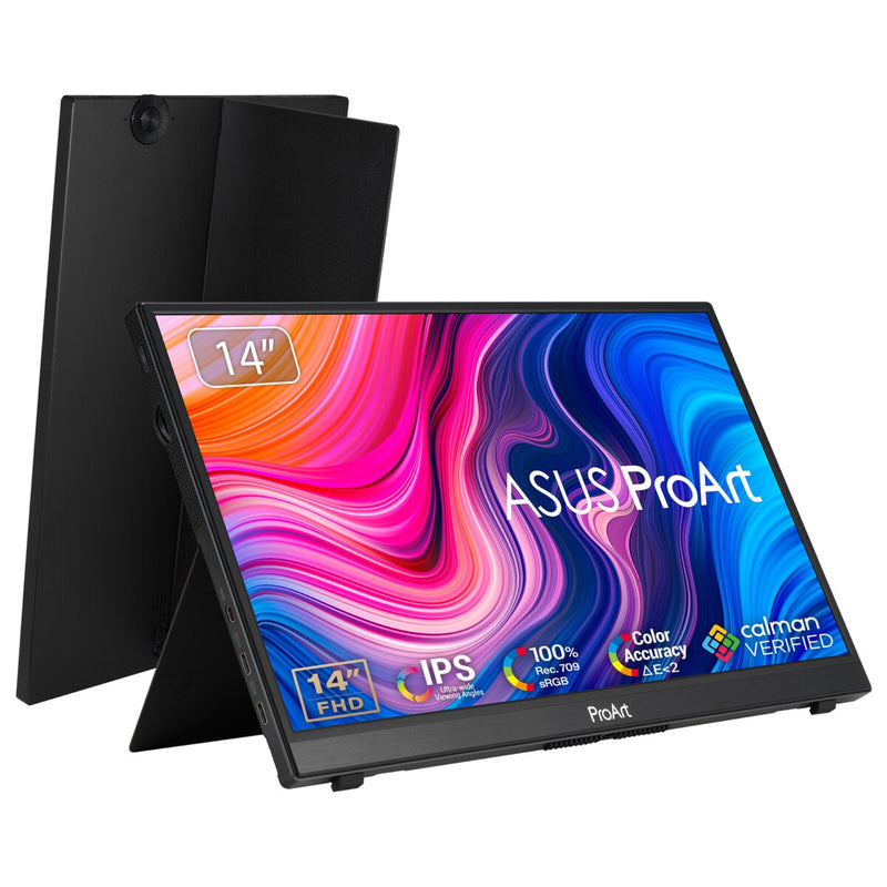 ASUS PA148CTV computerskærm 35,6 cm (14") 1920 x 1080 pixel Fuld HD LED Berøringsskærm Bordplade Sort