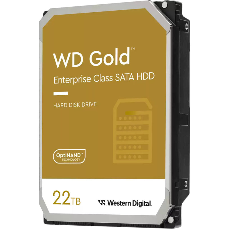 Western Digital Gold harddisk 22 TB 7200 rpm 512 MB 3.5" Serial ATA III