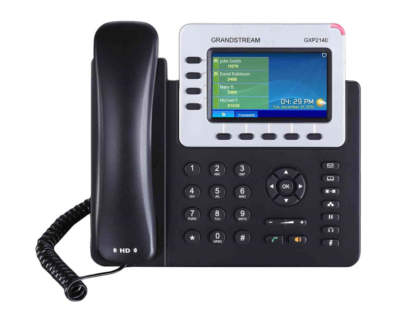 Grandstream Networks GXP2140 IP-telefon Sort 4 Linier LCD