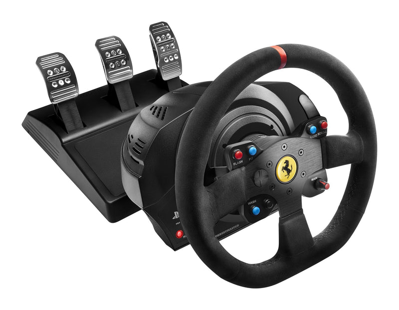 Thrustmaster T300 Ferrari Integral Racing Wheel Alcantara Edition Sort Rat + Pedaler Analog/digital PC, PlayStation 4, Playstation 3