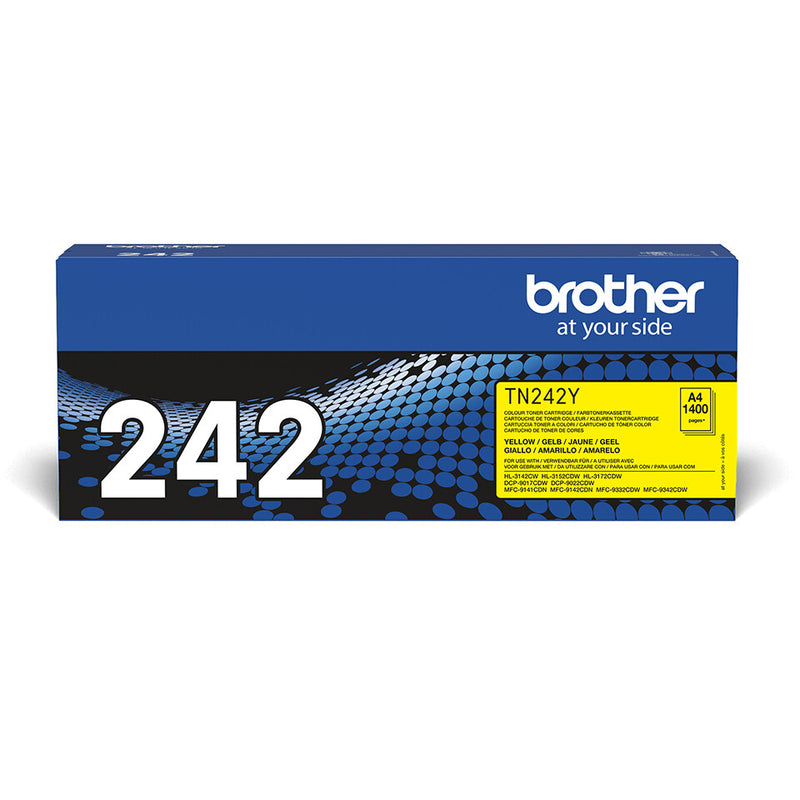 Brother TN-242Y tonerpatron 1 stk Original Gul