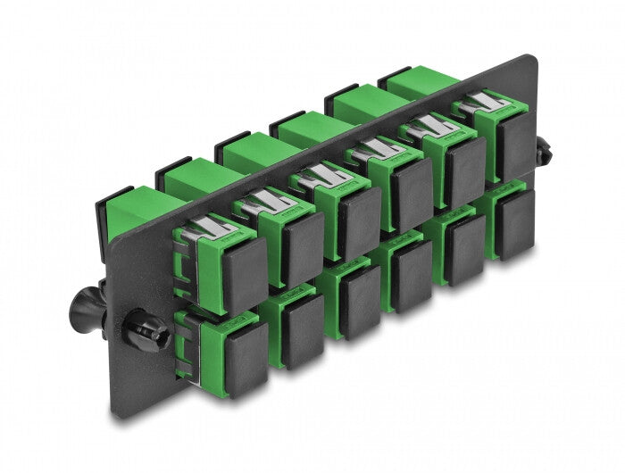 DeLOCK 66926 fiber adapter SC/SC 1 stk Sort, Grøn