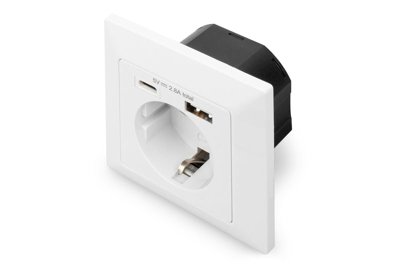 Digitus DA-70615 stikkontakt Hvid