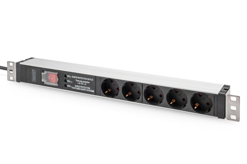 Digitus DN-95433 strømforsyningsenhed (PDU) 5 AC stikkontakt(er) 1U