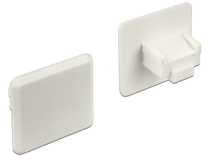 DeLOCK 64019 dækning af sokkel RJ-45 Hvid 10 stk