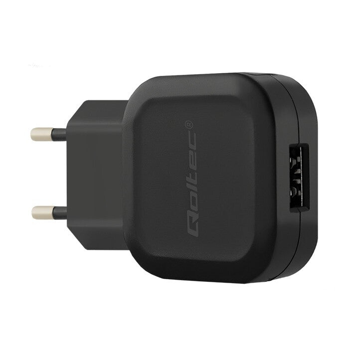 Qoltec 50180 oplader til mobil enhed Spillekontroller, Hovedtelefoner, Mobiltelefon, Bærbar højttaler, Strømbank, Smartphone, SmartWatch, Tablet Sort Vekselstrøm Indendørs