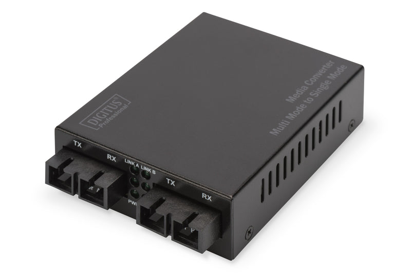 Digitus DN-82124 netværksomformer til medie 1000 Mbit/s 1310 nm Enkeltilstand, Multitilstand Sort