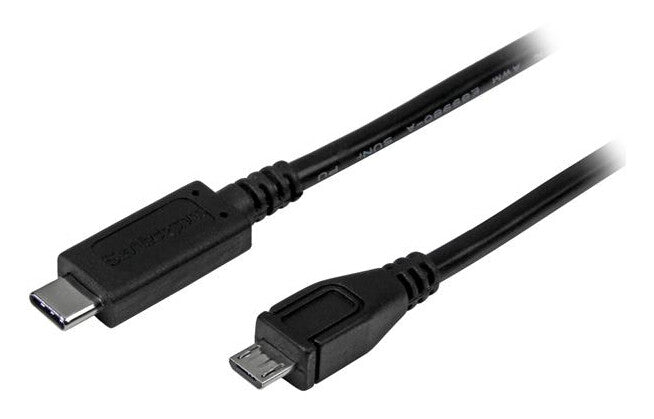 StarTech.com USB2CUB1M USB-kabel USB 2.0 1 m USB C Micro-USB B 0,48 Gbit/sek. Sort