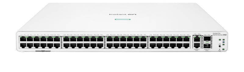HPE Aruba Networking Networking Instant On Switch 48p Gigabit 2p 10GBT 2p SFP+ 1960 Administreret L2+ Gigabit Ethernet (10/100/1000) 1U Hvid