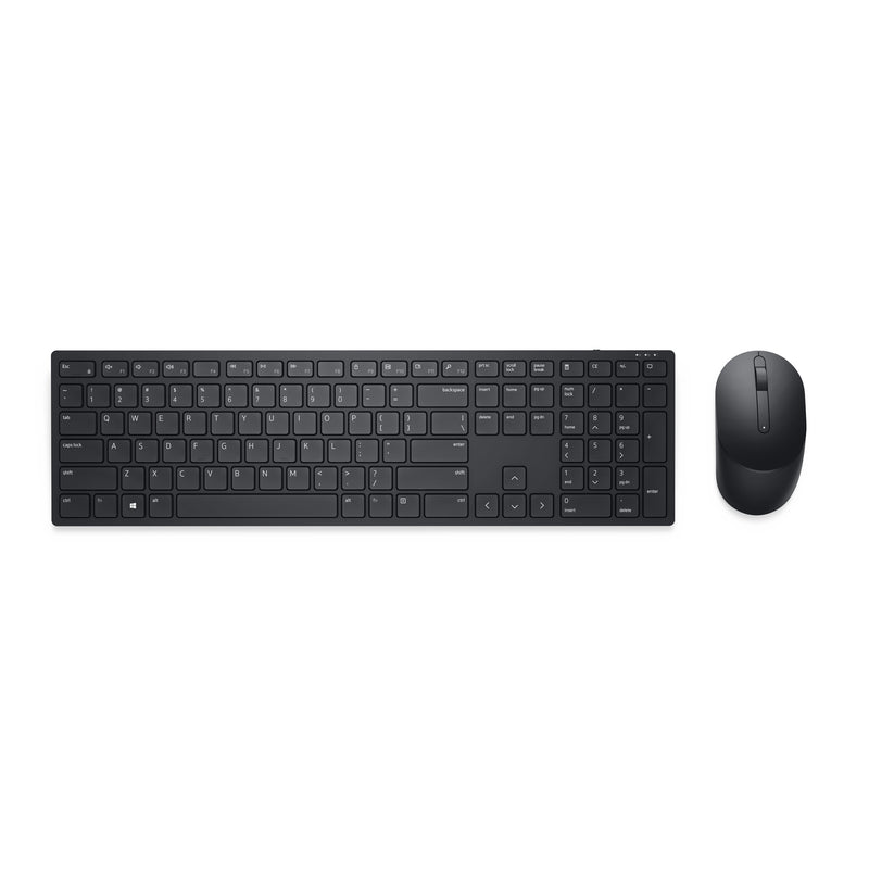 DELL KM5221W tastatur Mus inkluderet Kontor RF trådløst QWERTZ Tysk Sort