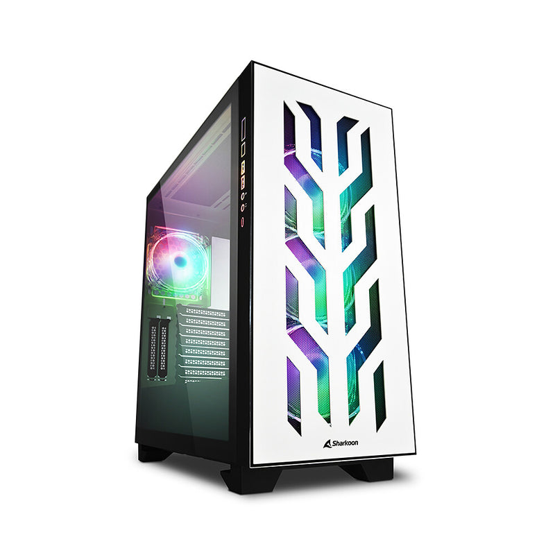 Sharkoon ELITE SHARK CA300T Tower Hvid