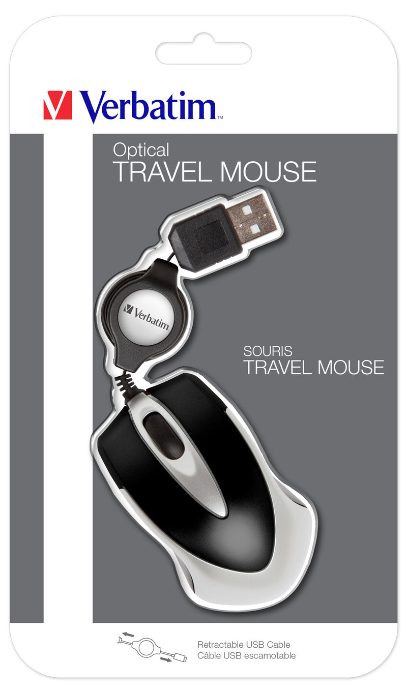 Verbatim Go Mini mus Kontor Ambidextrous USB Type-A Optisk 1000 dpi