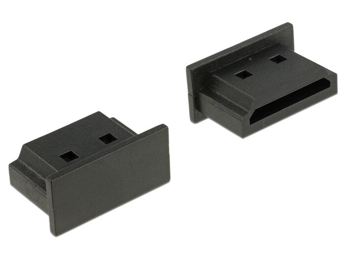 DeLOCK 64030 dækning af sokkel HDMI A Sort 10 stk
