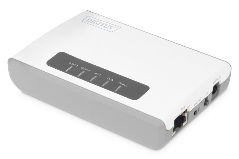 Digitus DN-13024 printserver Ethernet LAN/Wireless LAN Hvid