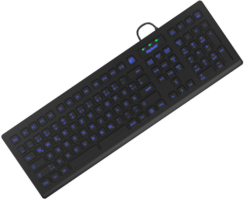 KeySonic KSK-8031INEL-B (DE) tastatur Industriel USB QWERTZ Tysk Sort