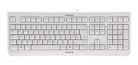 CHERRY KC 1000 tastatur Universel USB Spansk Grå