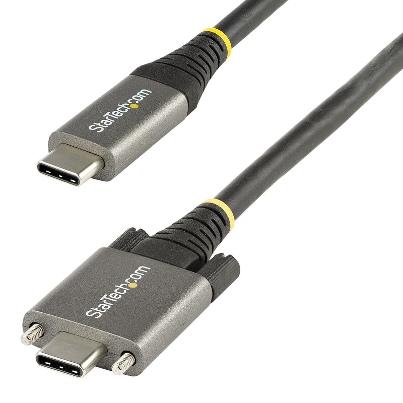 StarTech.com USB31CCSLKV1M USB-kabel USB 3.2 Gen 2 (3.1 Gen 2) 1 m USB C 10 Gbit/sek. 100 W Sort, Grå