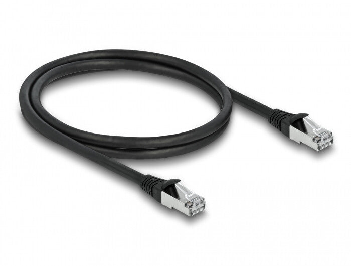 DeLOCK 80134 netværkskabel Sort 1 m Cat6a S/FTP (S-STP)