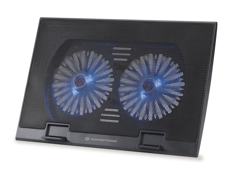 Conceptronic THANA02B køling til laptop 43,2 cm (17") Sort