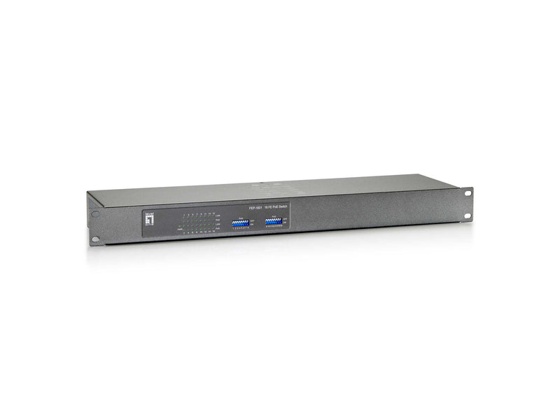 LevelOne FEP-1601W120 netværksswitch Fast Ethernet (10/100) Strøm over Ethernet (PoE) Grå