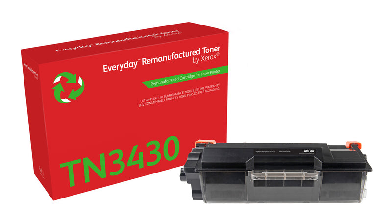 Everyday™ Mono Remanufactured Toner by Xerox compatible with Brother TN-3430, Standard kapacitet