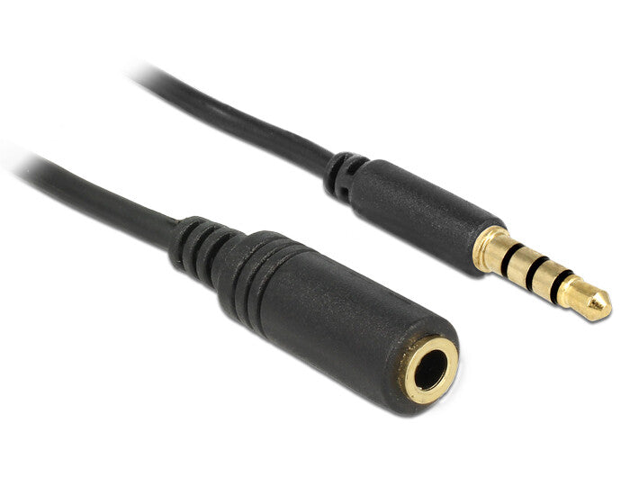 DeLOCK 84669 lydkabel 5 m 3.5mm Sort