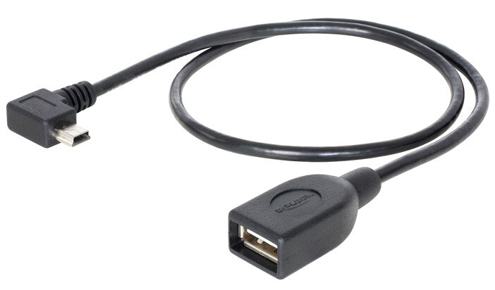 DeLOCK 83356 USB-kabel USB 2.0 0,5 m Mini-USB A USB A Sort