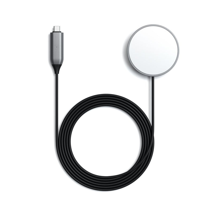 Satechi ST-UCQIMCM oplader til mobil enhed Mobiltelefon Grå, Hvid USB Trådløs opladning Indendørs